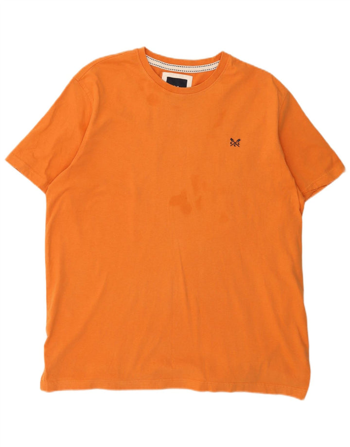 J. Crew Camiseta Hombre Top XL Naranja Algodón