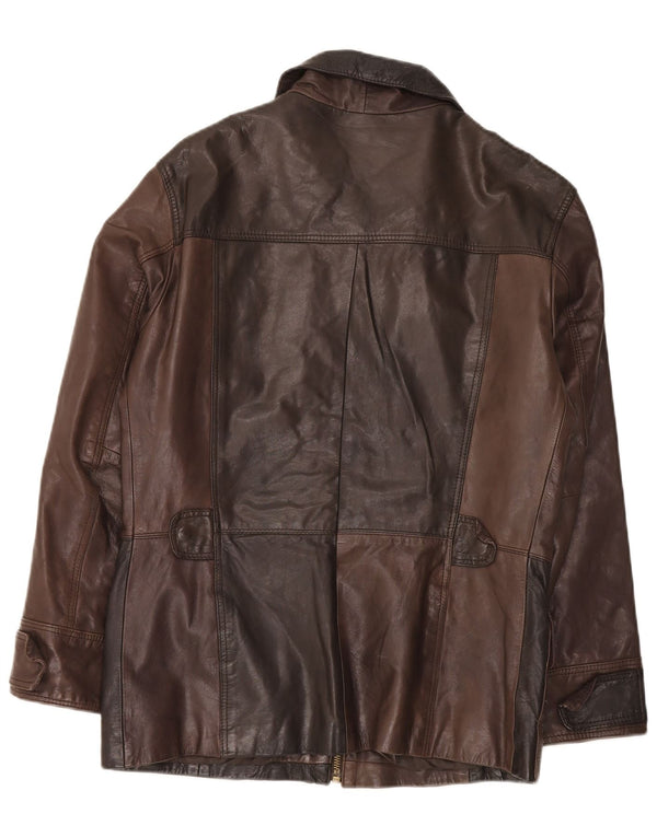 Conbipel Chaqueta De Cuero Regular Fit Hombre IT 48 Marrón Medio