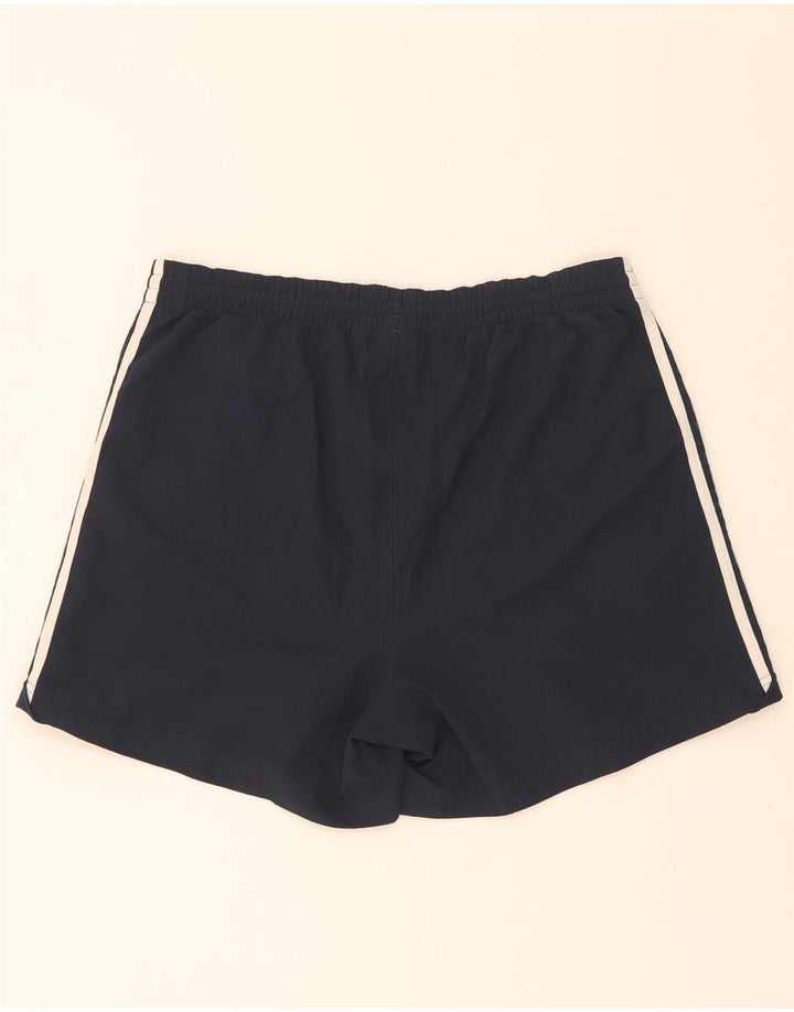 Adidas - Pantalones cortos deportivos para hombre, talla grande, poliéster, color azul marino