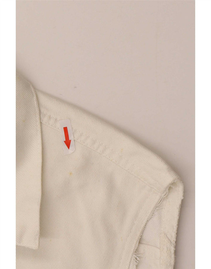 Levi's Chaleco vaquero para mujer UK 44 Medio Blanco