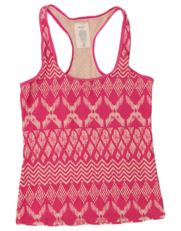 Camiseta sin mangas para mujer ROXY UK 12 Medium Pink Ikat Polyamide