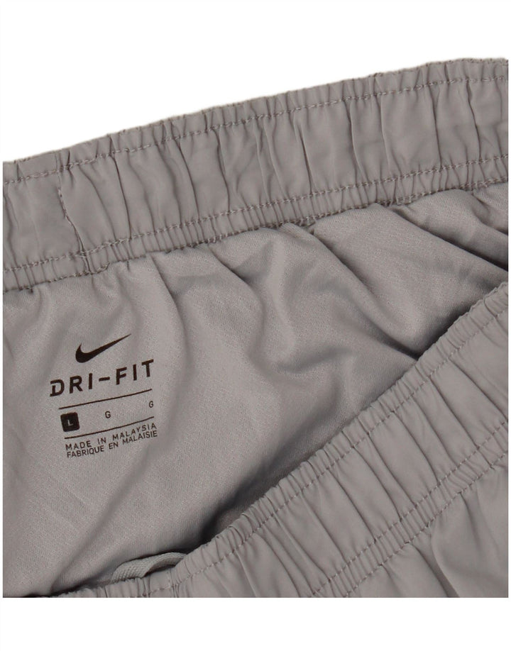 NIKE - Pantalones cortos deportivos Dri Fit para mujer, talla 40, talla grande, color gris