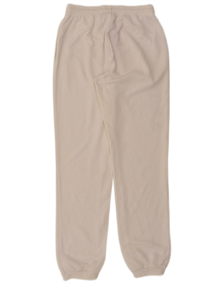 Asics Pantalones de chándal gráficos para mujer Joggers UK 8 Small Blanco Poliéster