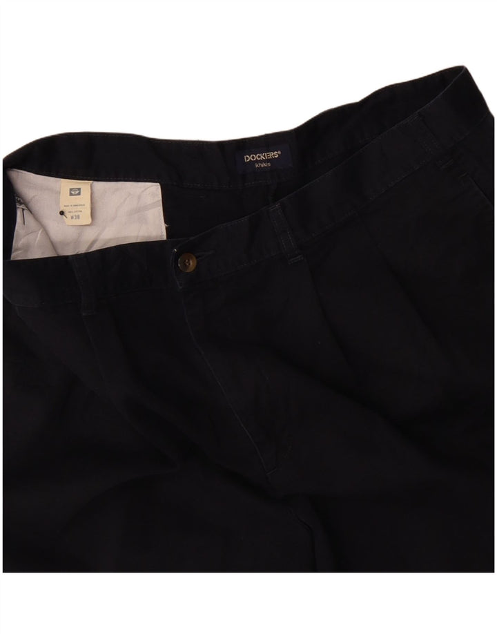 Dockers Pantalones cortos chinos pegados para hombre W38 XL Algodón azul marino