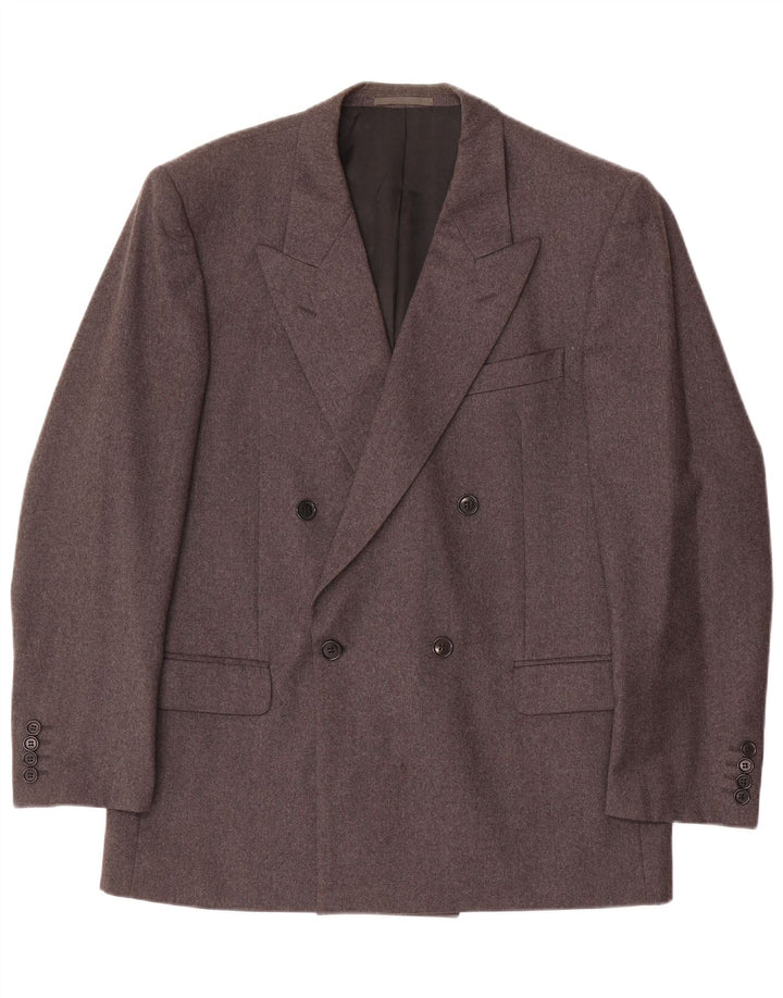 Caesar Chaqueta tipo blazer con doble botonadura para hombre UK 38 Lana gris medio