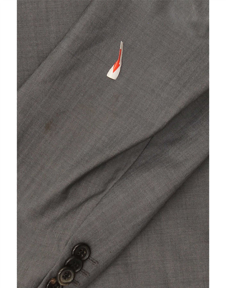 Hugo Boss Chaqueta tipo blazer de 2 botones para hombre EU 48 Lana gris medio