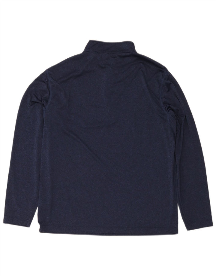 Calvin Klein - Chándal de golf con cremallera y cuello para hombre, talla grande, azul marino