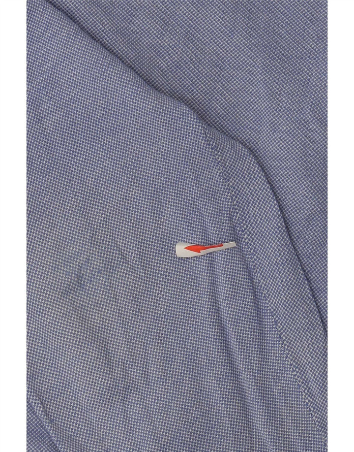 Massimo Dutti Jersey Con Cuello En V Hombre Large Azul Algodón