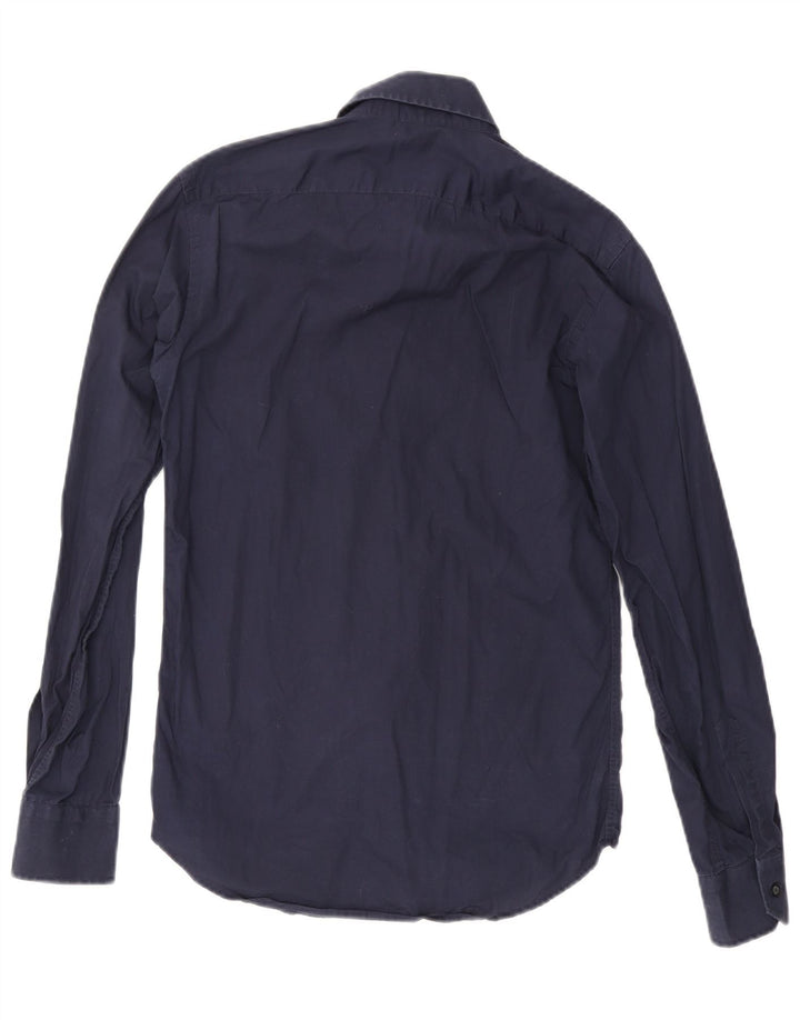 Calvin Klein Camisa para hombre Talla 38 15 Algodón azul marino mediano