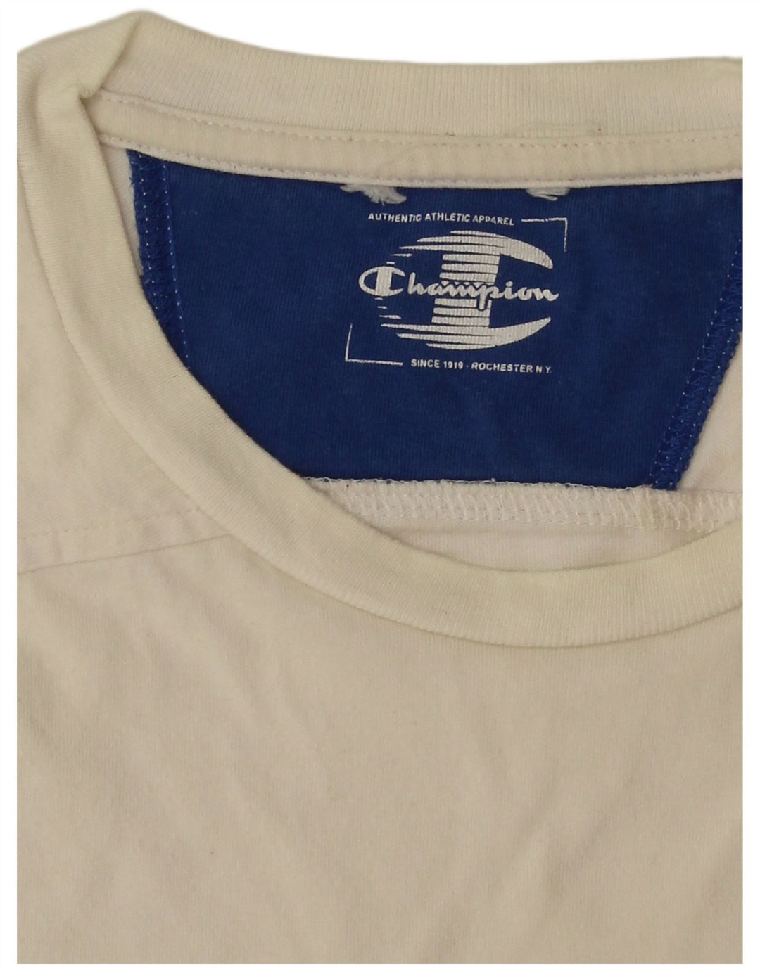 CHAMPION Camiseta gráfica para hombre Top mediano blanco