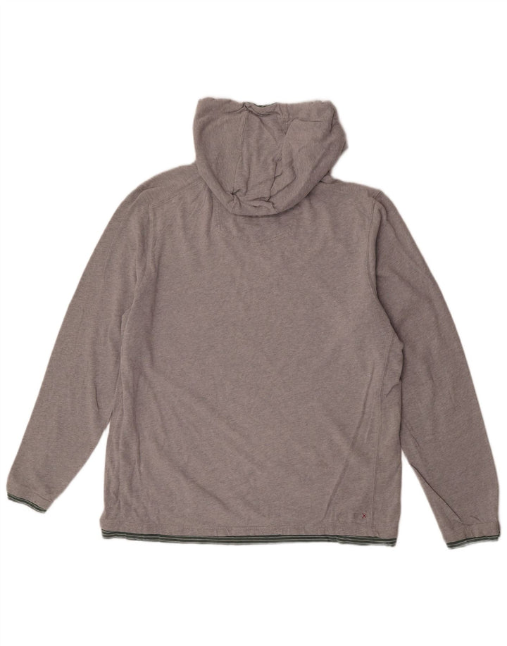 Sudadera con capucha para hombre Fat Face XL Gris Algodón