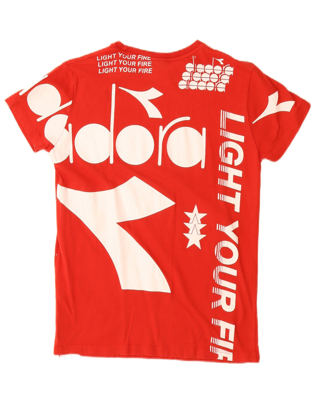 Diadora Camiseta gráfica para niño Top 13-14 años Rojo