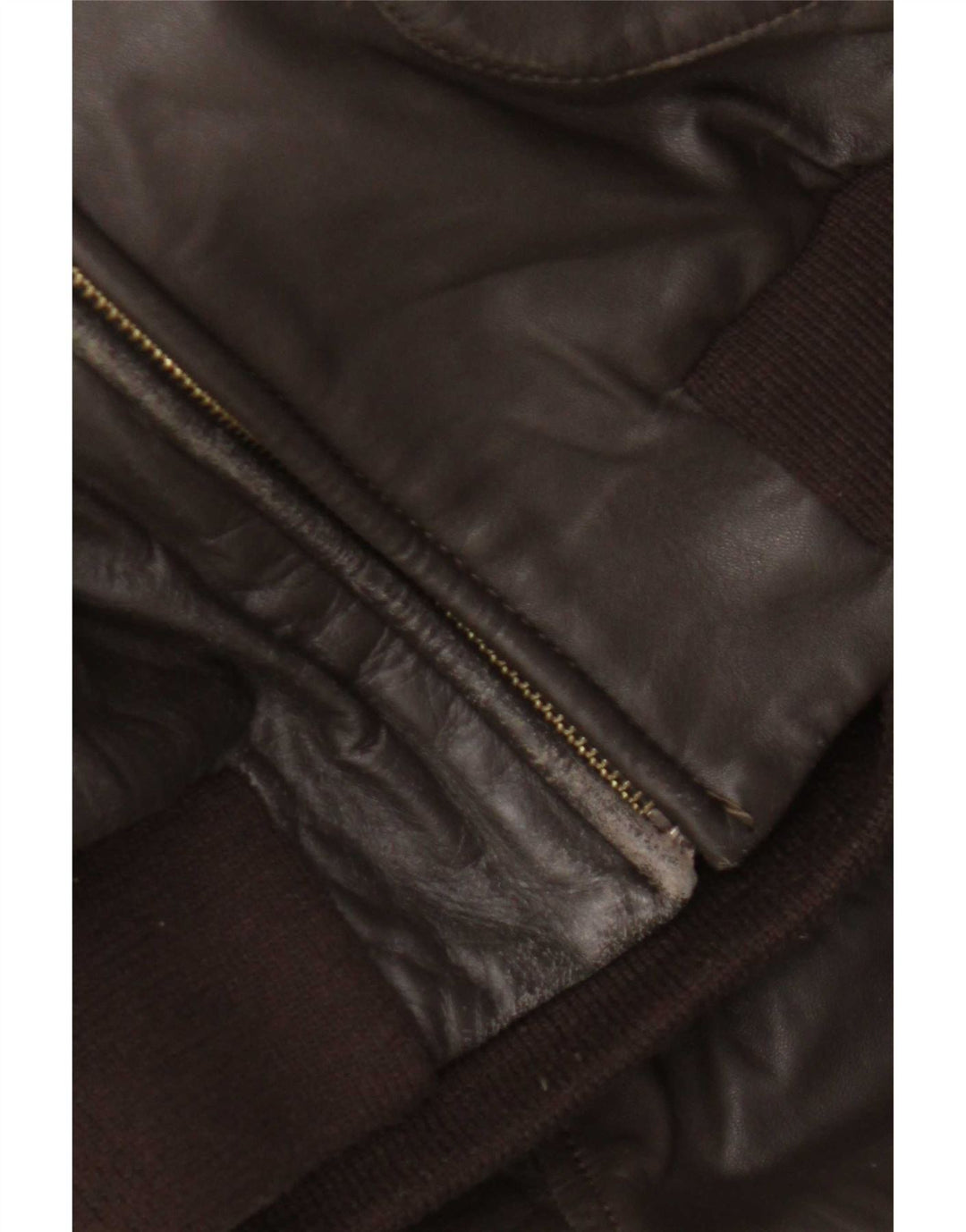 Vintage hombres chaqueta de cuero Reino Unido 40 marrón grande