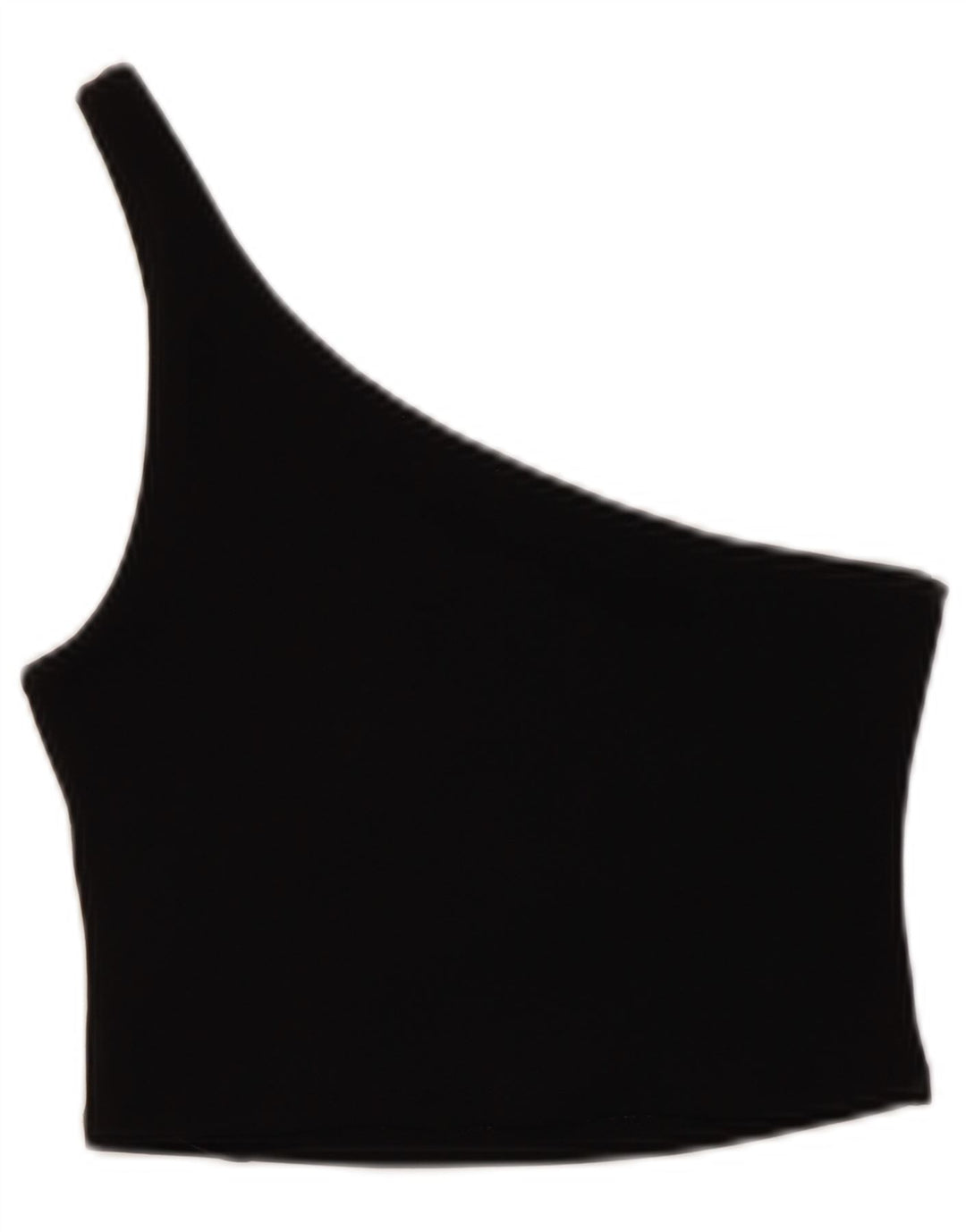 Zara Top corto con un hombro para mujer UK 8 Small Poliéster negro