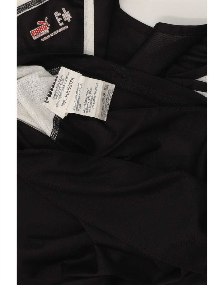 Puma Camiseta sin mangas para hombre Medium Black Colourblock Poliéster