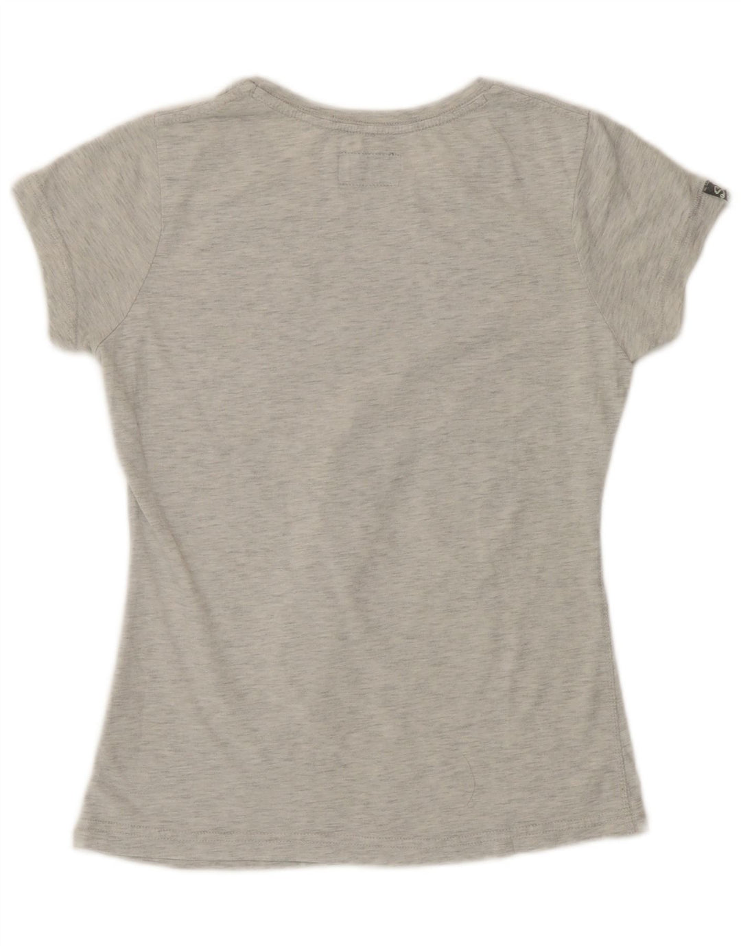 Superdry Camiseta gráfica para mujer UK 40 Poliéster moteado gris medio