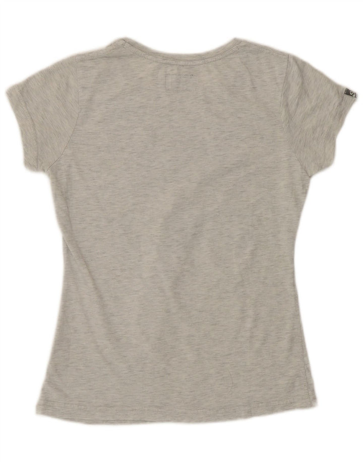 Superdry Camiseta gráfica para mujer UK 40 Poliéster moteado gris medio