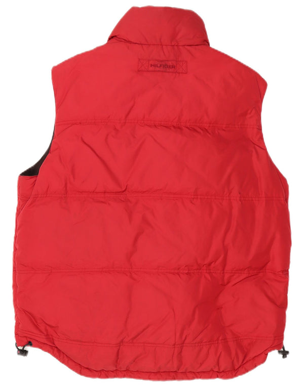 Tommy Hilfiger Chaleco acolchado reversible para hombre UK 38 Poliéster rojo mediano