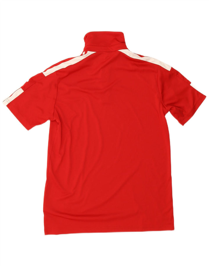 Adidas Hombre Aeroready Graphic Polo Shirt Pequeño Rojo Colorblock Poliéster