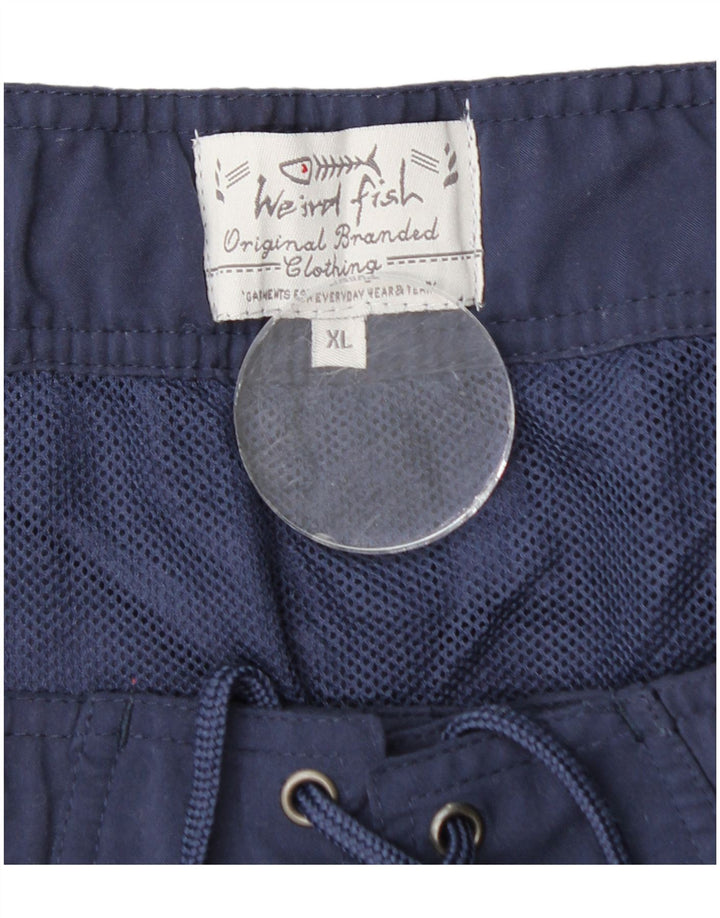 WEIRD FISH Bañador gráfico para hombre XL Azul marino Poliéster