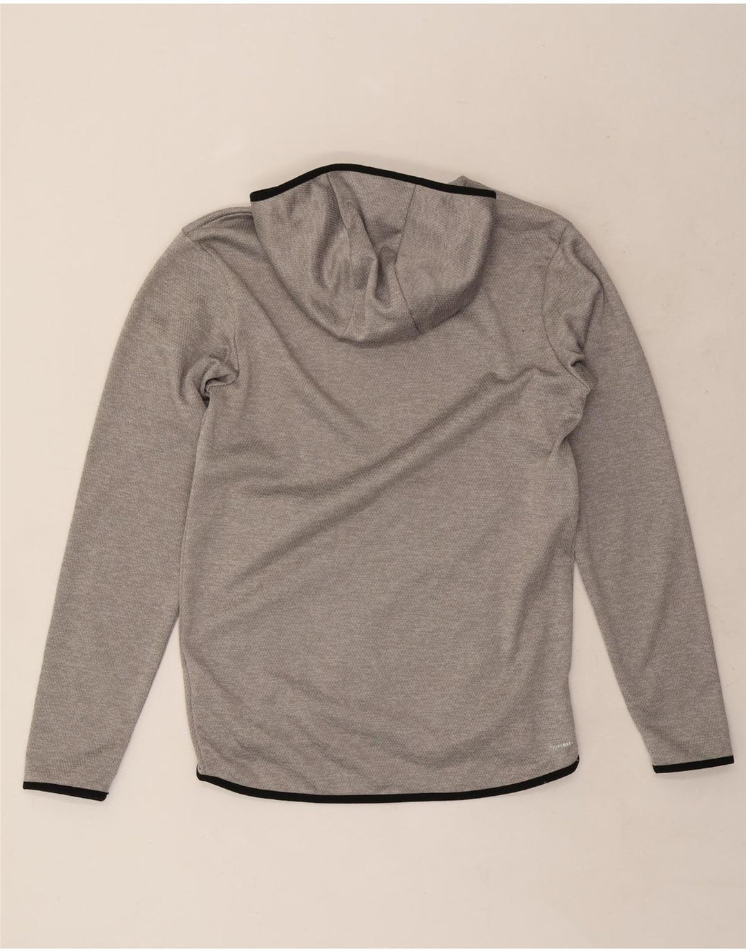Adidas Hombre Sudadera Con Capucha Gráfica Jersey Pequeño Gris Poliéster
