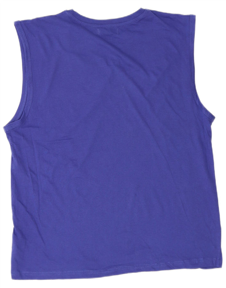 Pierre Cardin Camiseta sin mangas para hombre 2XL Algodón azul
