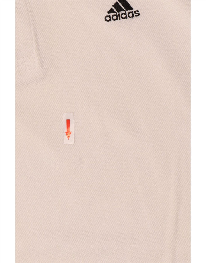 Polo Adidas Hombre Grande Blanco Algodón