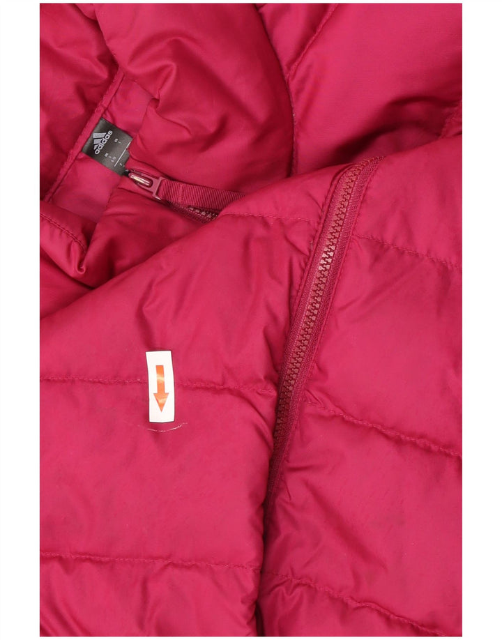 Adidas Chaqueta acolchada para mujer UK 8/10 Small Pink Poliéster