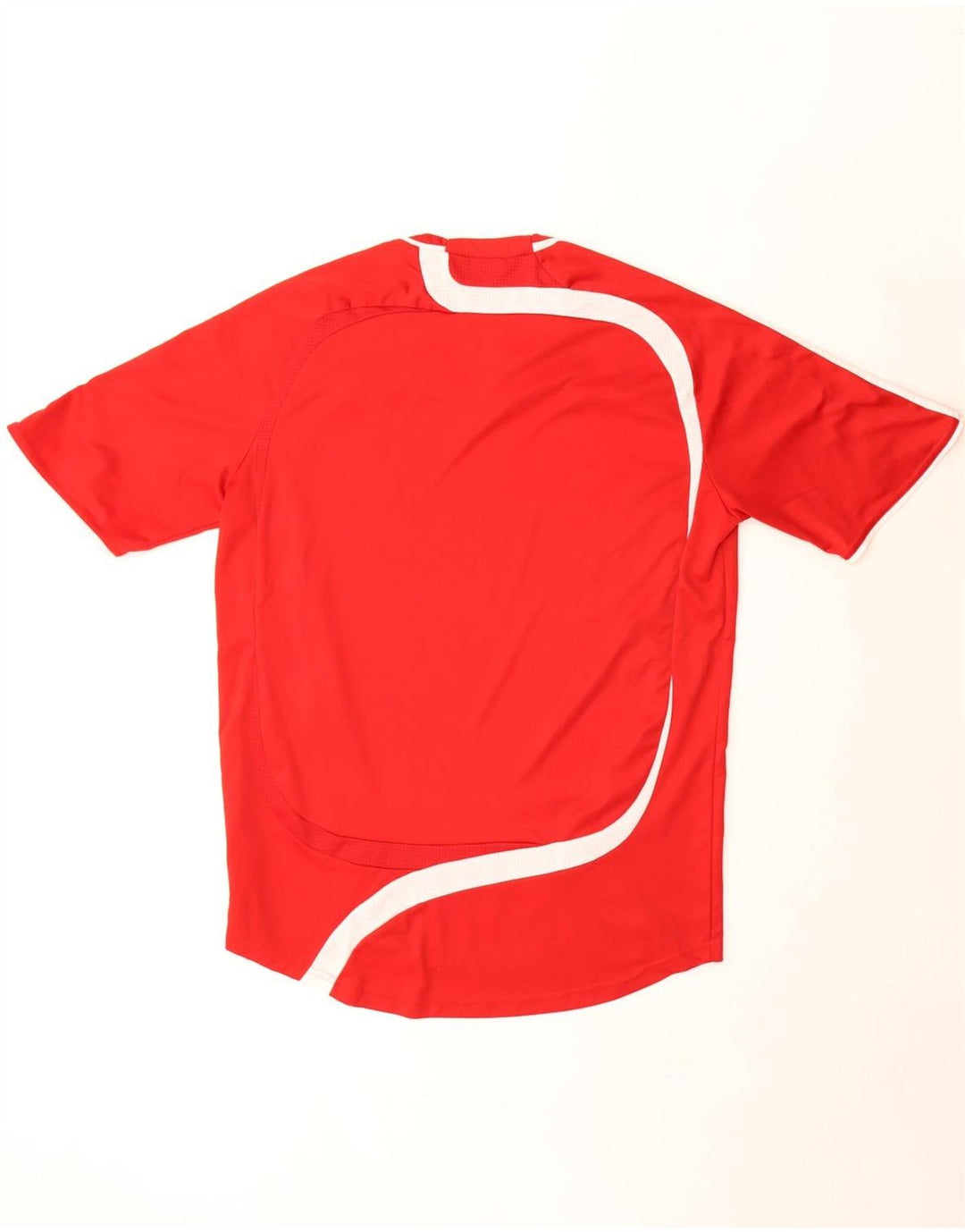 Adidas Hombre Camiseta Top Grande Rojo Colorblock Poliéster
