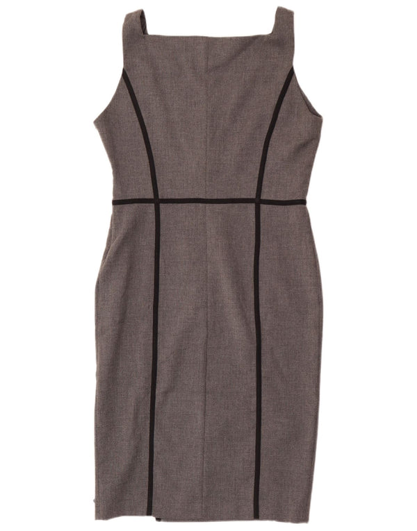 Zara Vestido tubo sin mangas para mujer UK 44 Poliéster gris grande