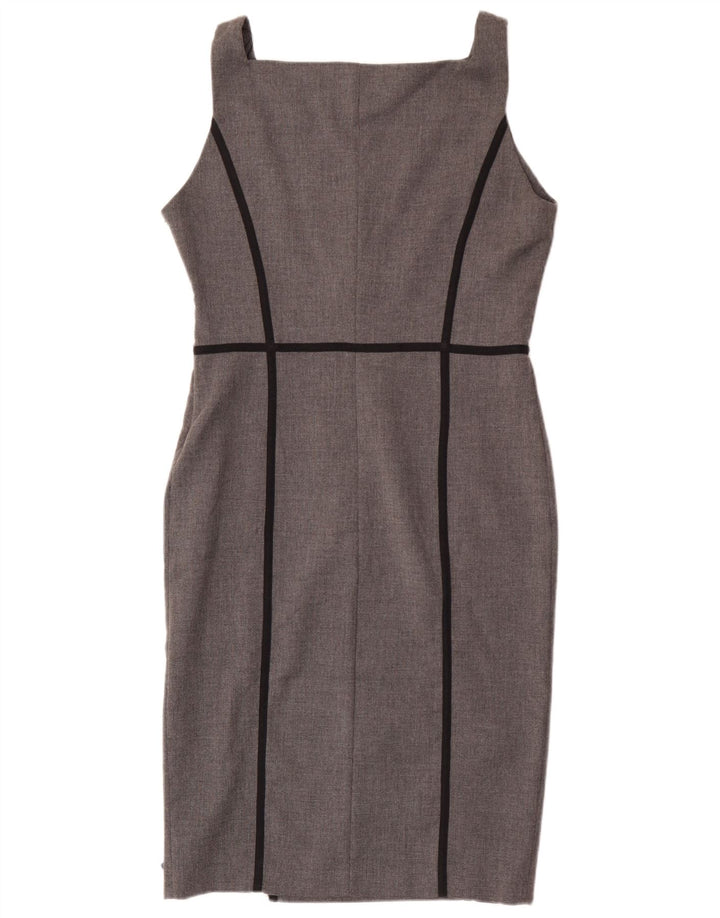 Zara Vestido tubo sin mangas para mujer UK 44 Poliéster gris grande