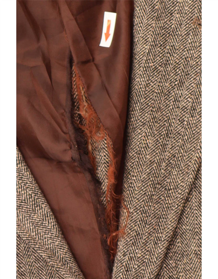 Gap Chaqueta tipo blazer de 2 botones para hombre UK 36 Small Marrón Espiga Poliamida