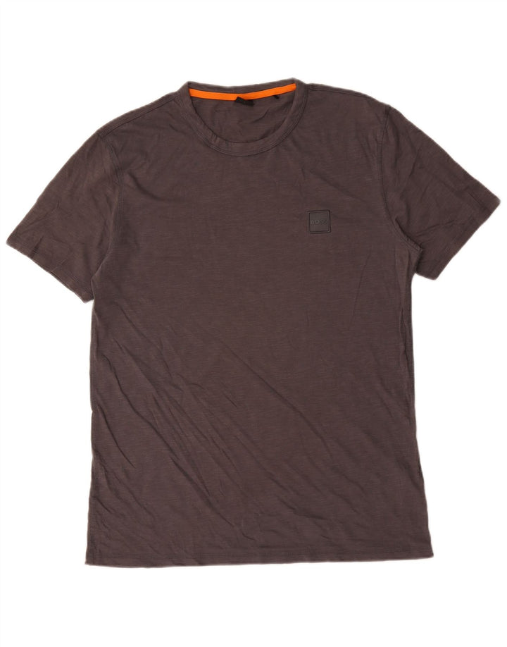 Hugo Boss Hombre Camiseta Top Grande Gris Algodón