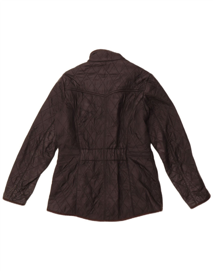 BARBOUR Chaqueta acolchada para mujer Reino Unido 12 Mediano Negro
