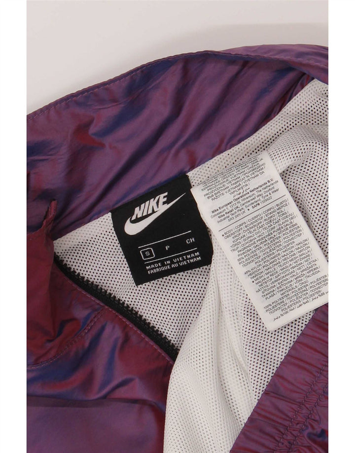 Nike - Chaqueta de chándal con gráfico extragrande para mujer, talla S, color morado