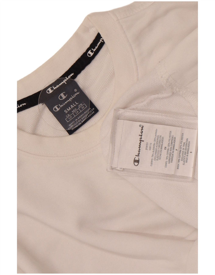 Champion Sudadera Jumper Small Blanco Algodón Hombre