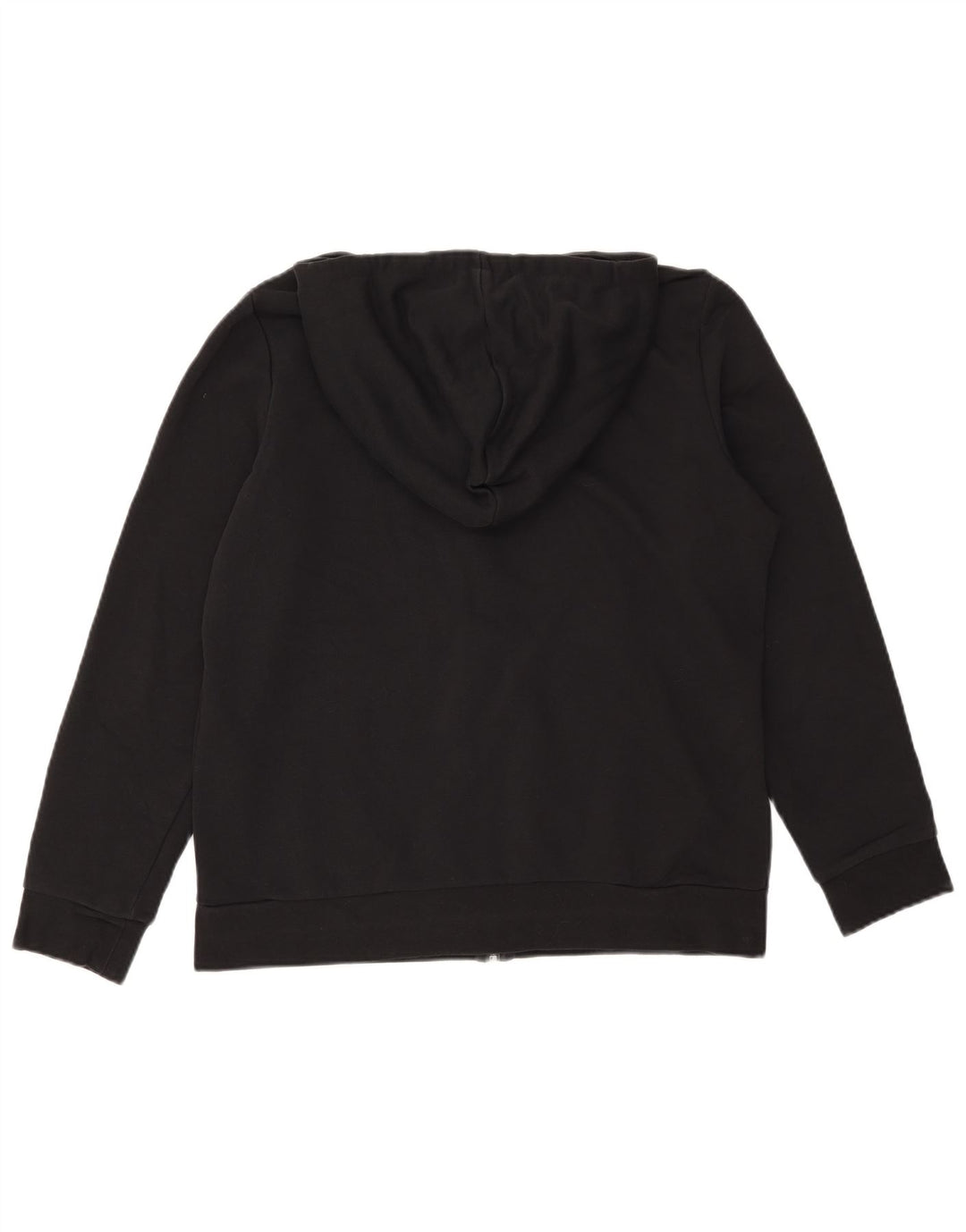 Adidas - Sudadera con capucha y cremallera gráfica para hombre, talla grande, color negro