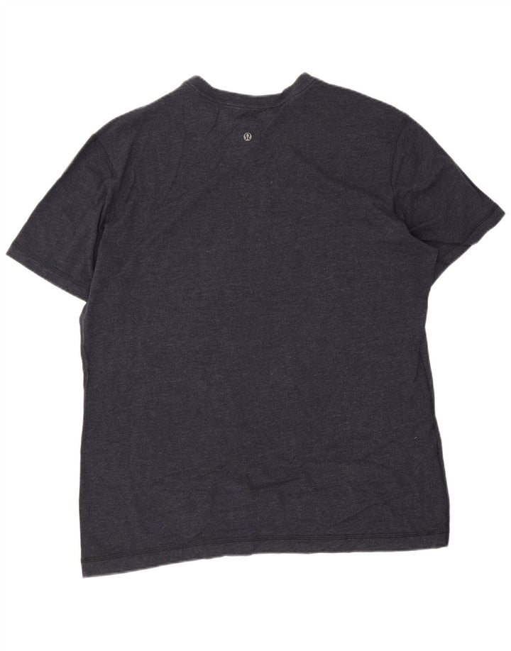 Lululemon Camiseta para hombre Top 2XL Azul marino Algodón