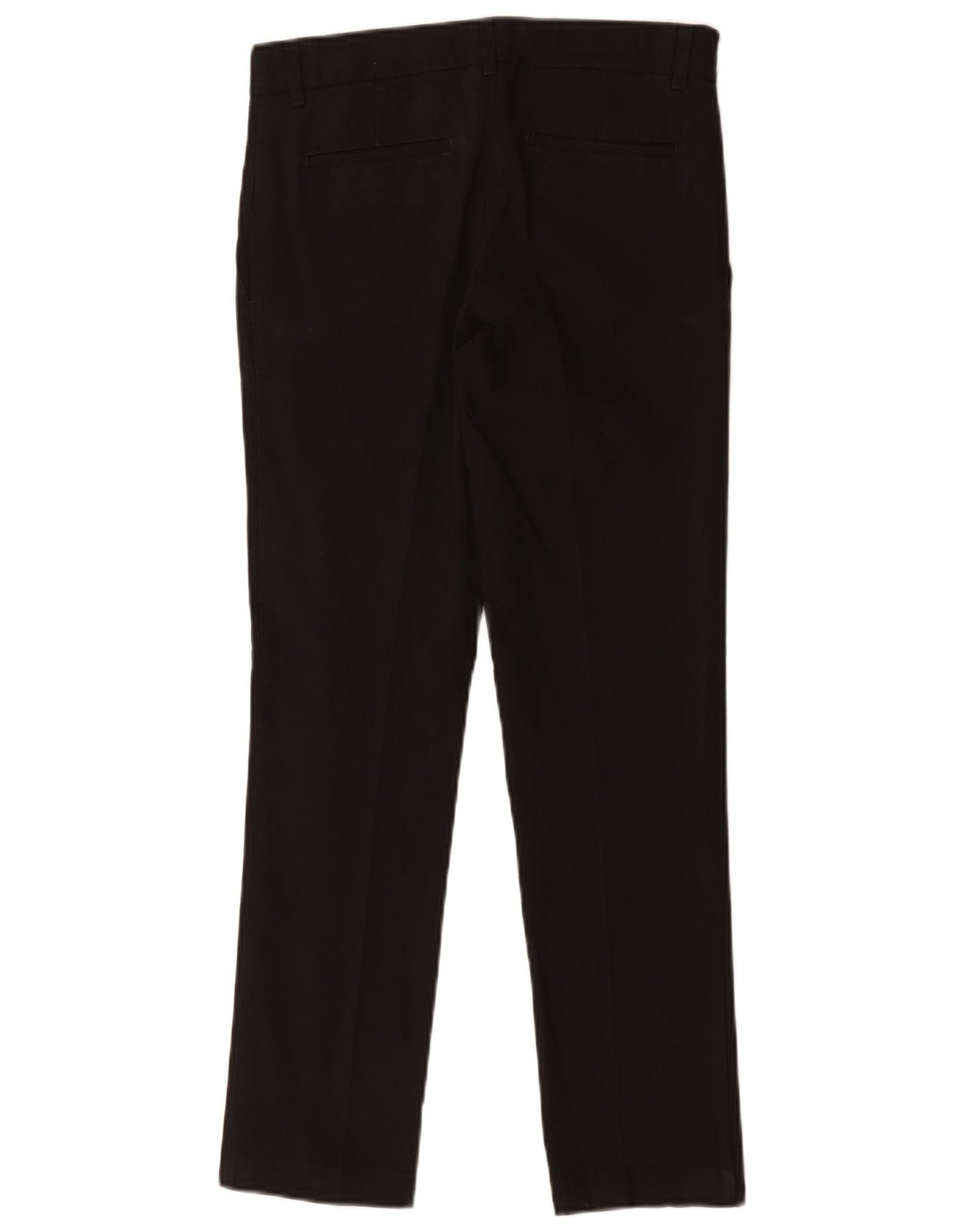 Marks & Spencer Pantalones de traje ajustados para niños 12-13 años W28 L27 Poliéster negro