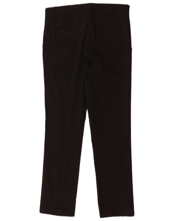Marks & Spencer Pantalones de traje ajustados para niños 12-13 años W28 L27 Poliéster negro