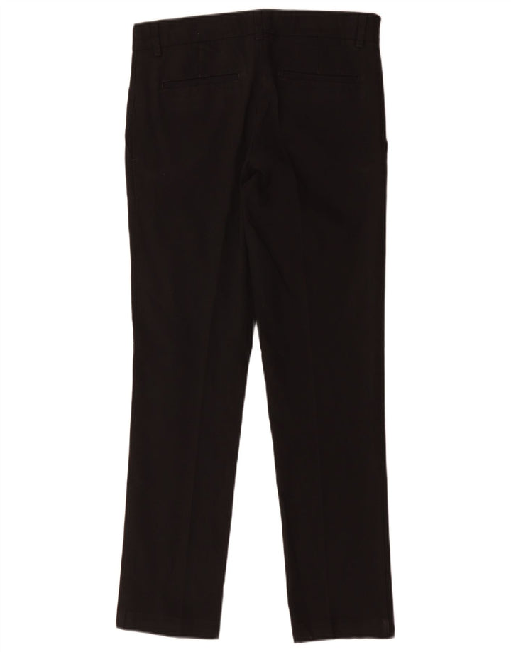 Marks & Spencer Pantalones de traje ajustados para niños 12-13 años W28 L27 Poliéster negro