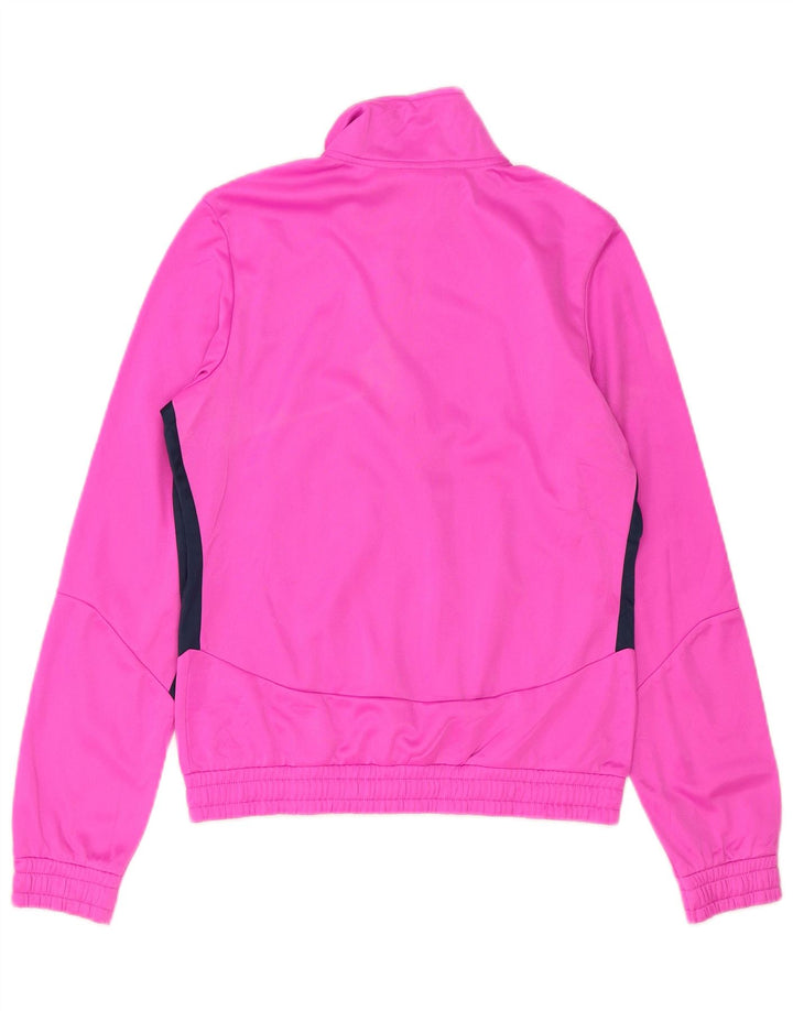 Diadora Chaqueta de chándal para mujer ES 40 Small Rosa Colorblock Poliéster