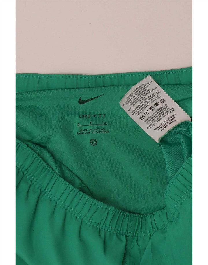 Nike Dri Fit - Pantalones cortos deportivos para hombre (poliéster a rayas), color verde