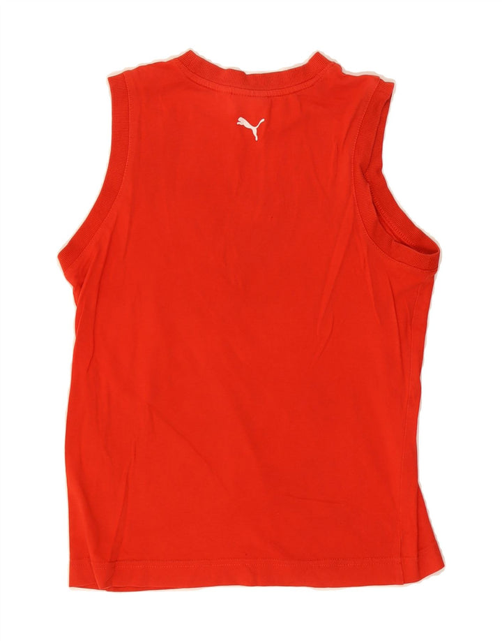 PUMA Boys Graphic Vest Top 11-12 Years Large  Red Vintage Puma and Second-Hand Puma from Messina Hembry 
