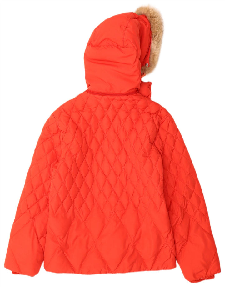 Chaqueta acolchada con capucha para mujer Conte of Florence IT 44 Poliéster rojo medio