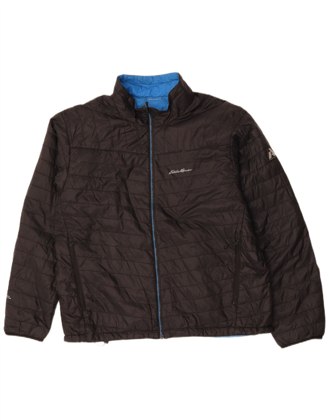 Eddie Bauer Chaqueta acolchada para hombre UK 42 XL Negro Poliéster Deportes