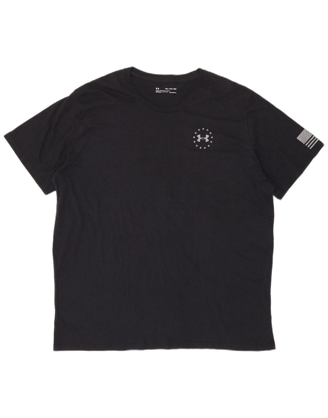 UNDER ARMOUR Camiseta gráfica Heat Gear para hombre Top 3XL Negro