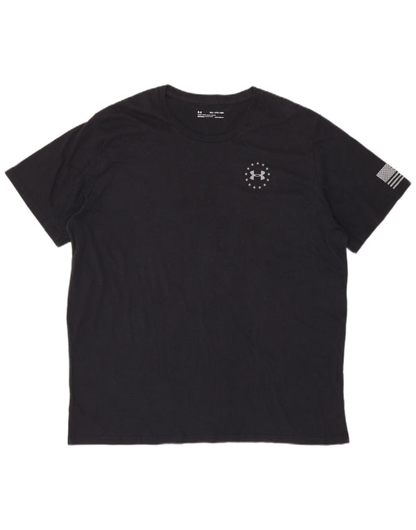 UNDER ARMOUR Camiseta gráfica Heat Gear para hombre Top 3XL Negro