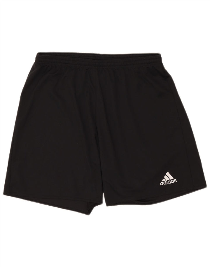 ADIDAS Pantalones cortos deportivos Climalite para hombre Poliéster negro grande