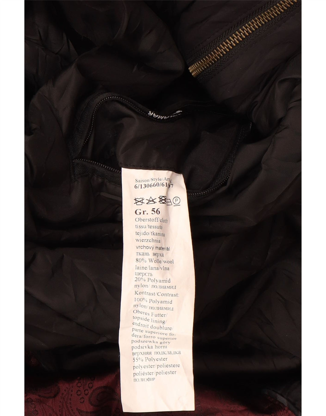 CALAMAR Chaqueta utilitaria para hombre IT 56 3XL Lana gris